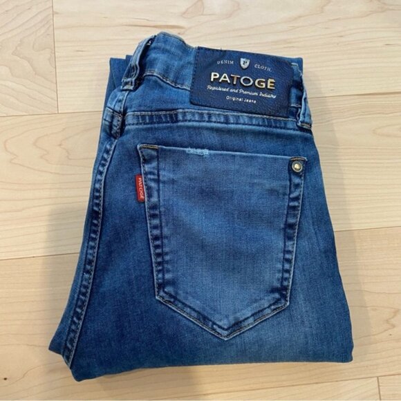 Patogé Brazilian skinny sexy jeans stretchy blue denim high rise waisted euro 38 - Picture 5 of 10